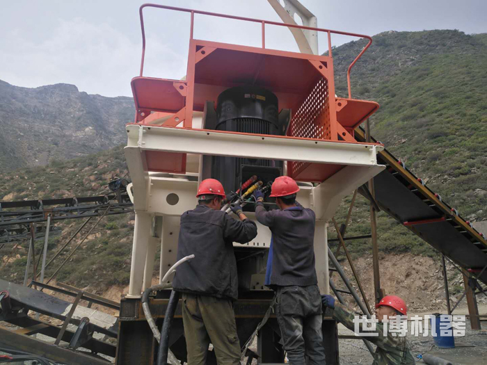 打沙机的安装现场 打沙机的安装现场