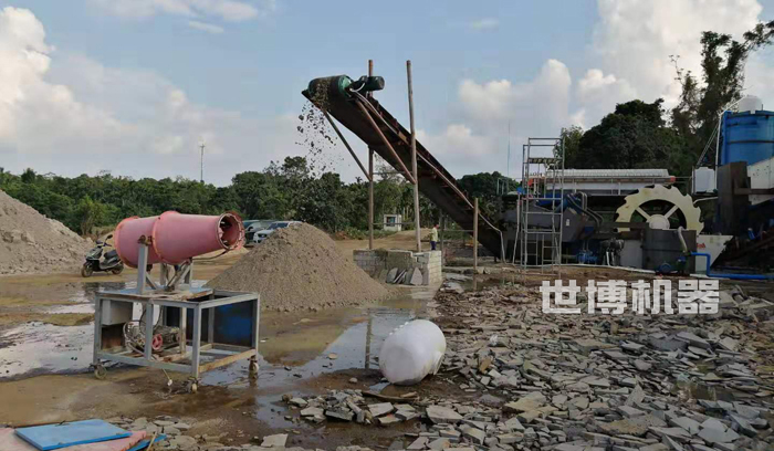 小型洗砂机工作现场 小型洗砂机工作现场