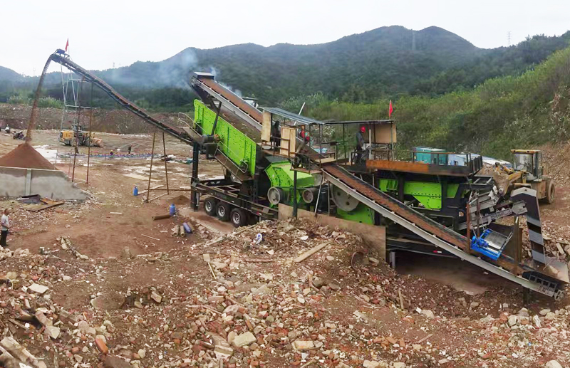 建筑垃圾粉碎现场 建筑垃圾粉碎现场